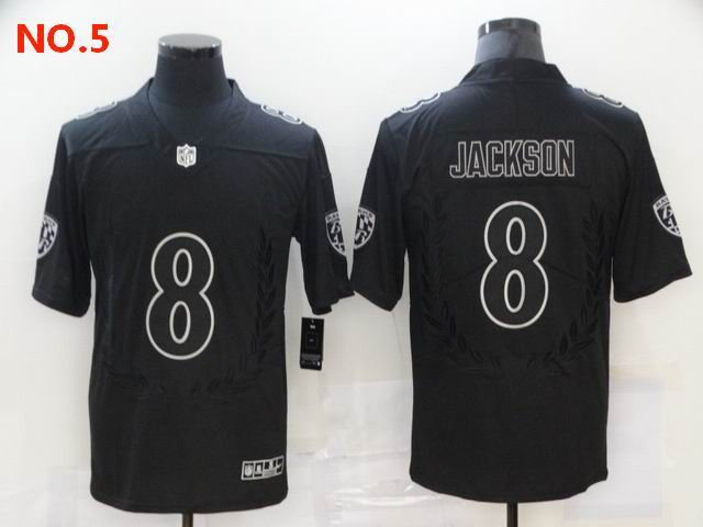 Men's Baltimore Ravens 8 Lamar Jackson Jesey NO.5;